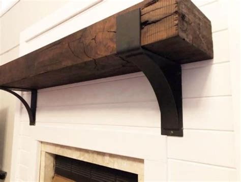 metal mantle industrial shelf bracket|Mantel Brackets .